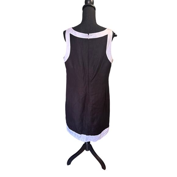 Willow Glenn New York Linen Blend Embellished Shift Dress - Picture 3 of 6